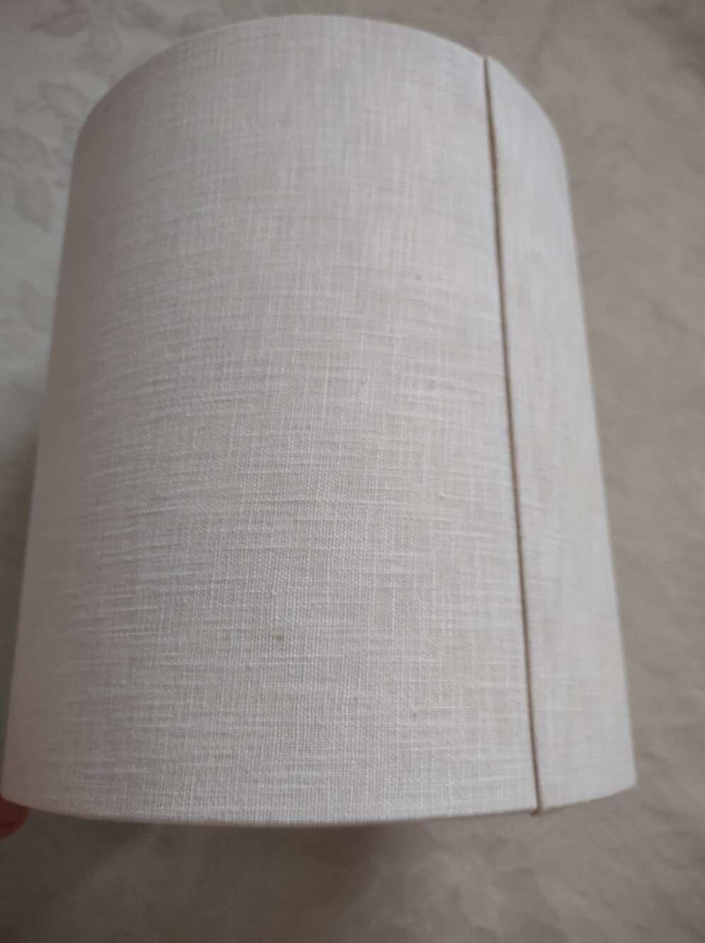 Sculptural Elongated Lamp White Glaze Ceramic Printed Lamp Shade - Picture 12 of 16